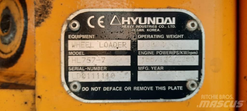 Hyundai HL 757-7 Kolesové nakladače