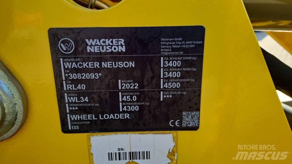 Wacker Neuson WL34 Kolesové nakladače
