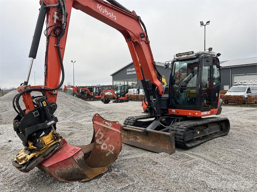 Kubota KX 080-4 Midi rýpadlá 7 t - 12 t