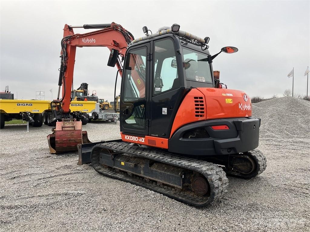 Kubota KX 080-4 Midi rýpadlá 7 t - 12 t