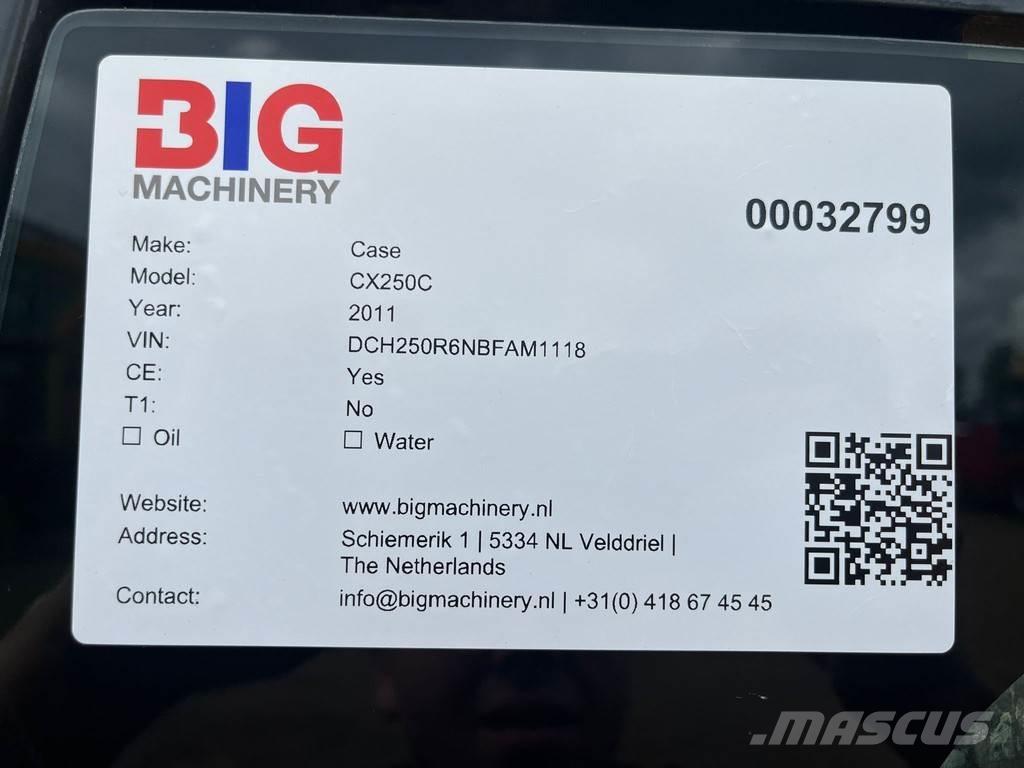 CASE CX250C Pásové rýpadlá