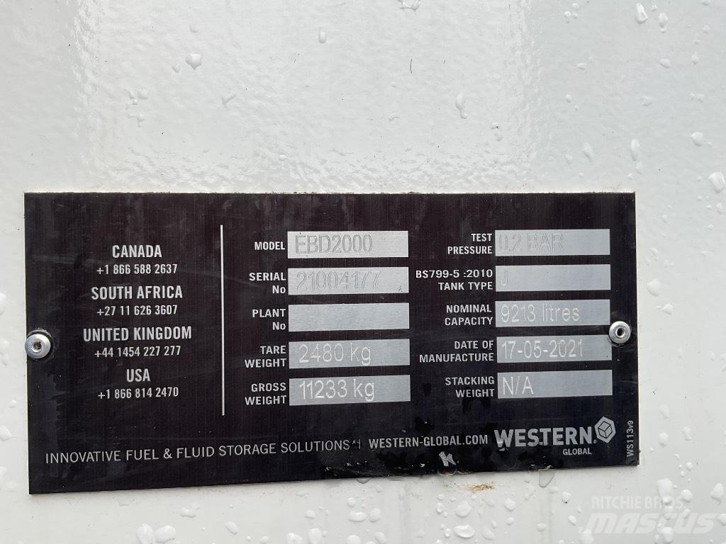 Western EBD2000 Nádrže na palivo a aditíva