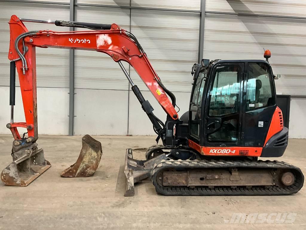 Kubota KX 080-4 Midi rýpadlá 7 t - 12 t