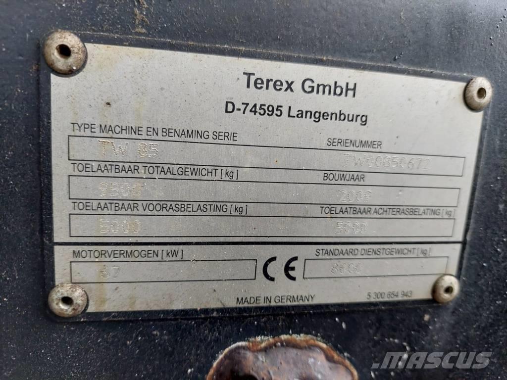 Terex TW 85 Kolesové rýpadlá