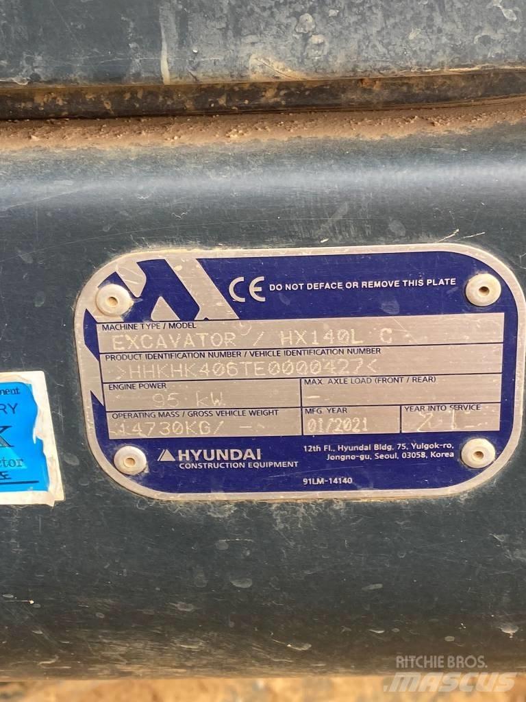Hyundai HX140LC Pásové rýpadlá