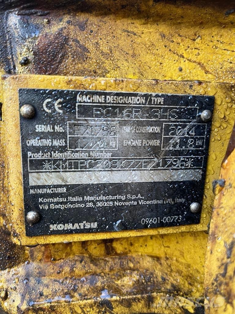 Komatsu PC 16 R-3HS Mini rýpadlá < 7t