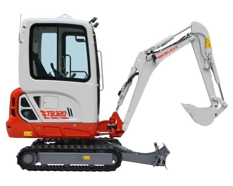 Takeuchi TB320 Mini rýpadlá < 7t