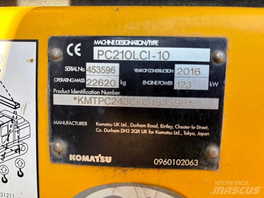 Komatsu PC 210 LC-10 Pásové rýpadlá
