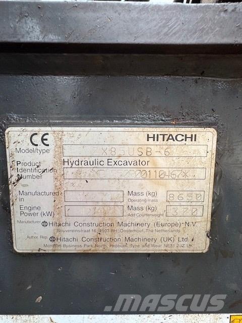 Hitachi ZX 85 USB-6 Midi rýpadlá 7 t - 12 t