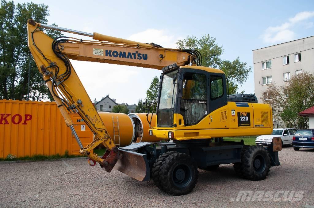 Komatsu PW 220-7 Kolesové rýpadlá