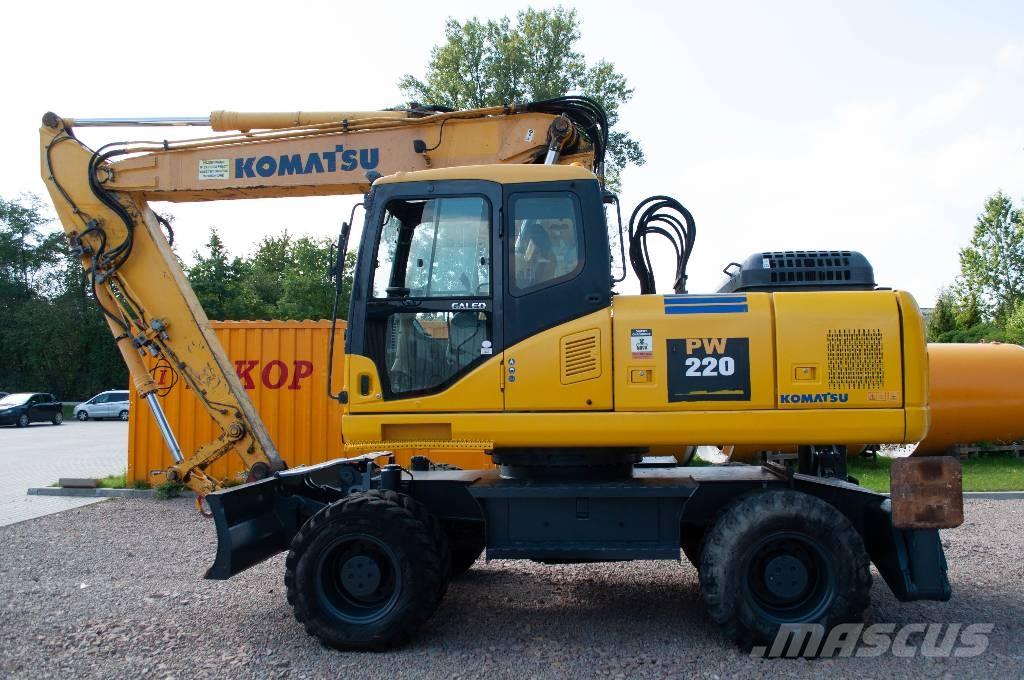 Komatsu PW 220-7 Kolesové rýpadlá