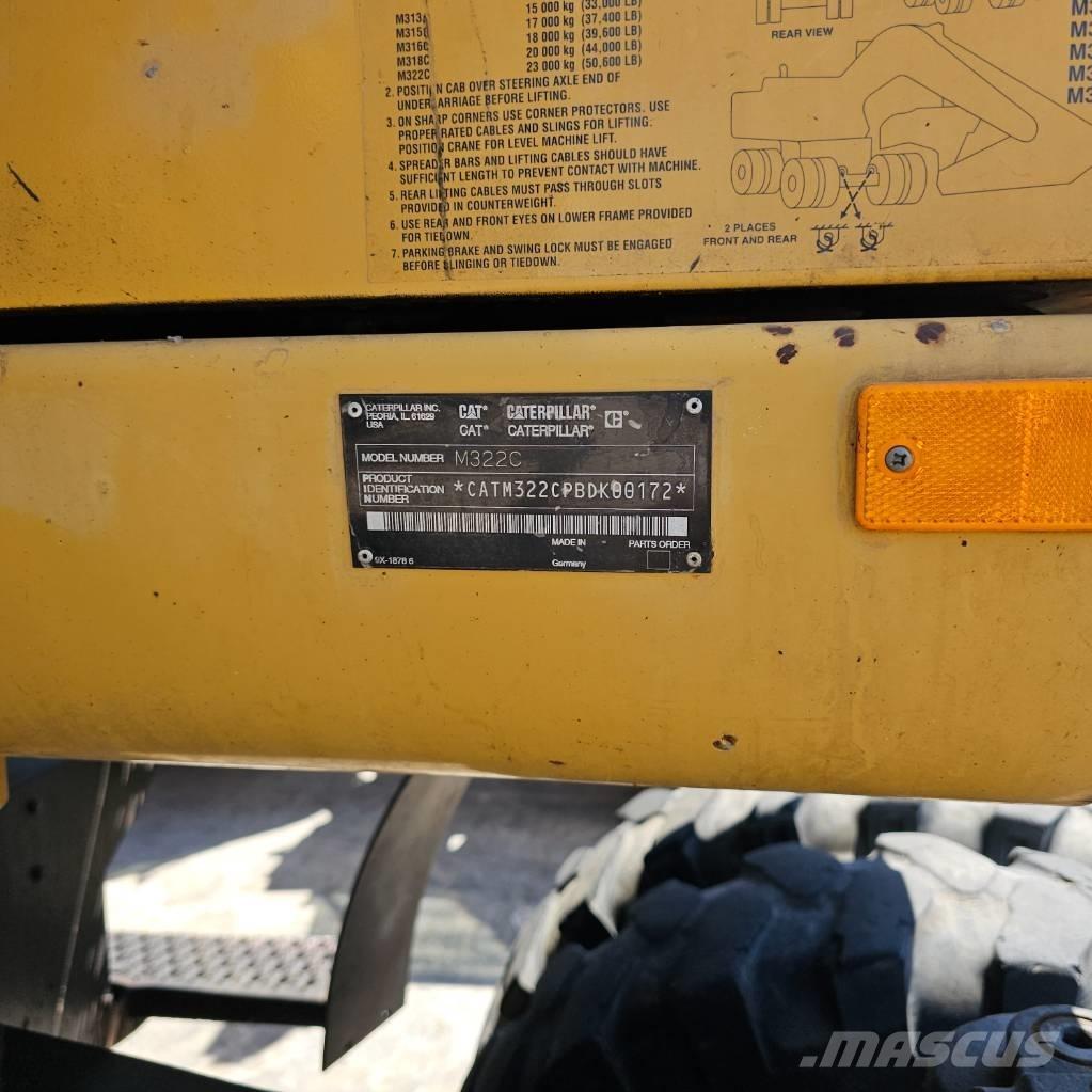 CAT 322 C Kolesové rýpadlá