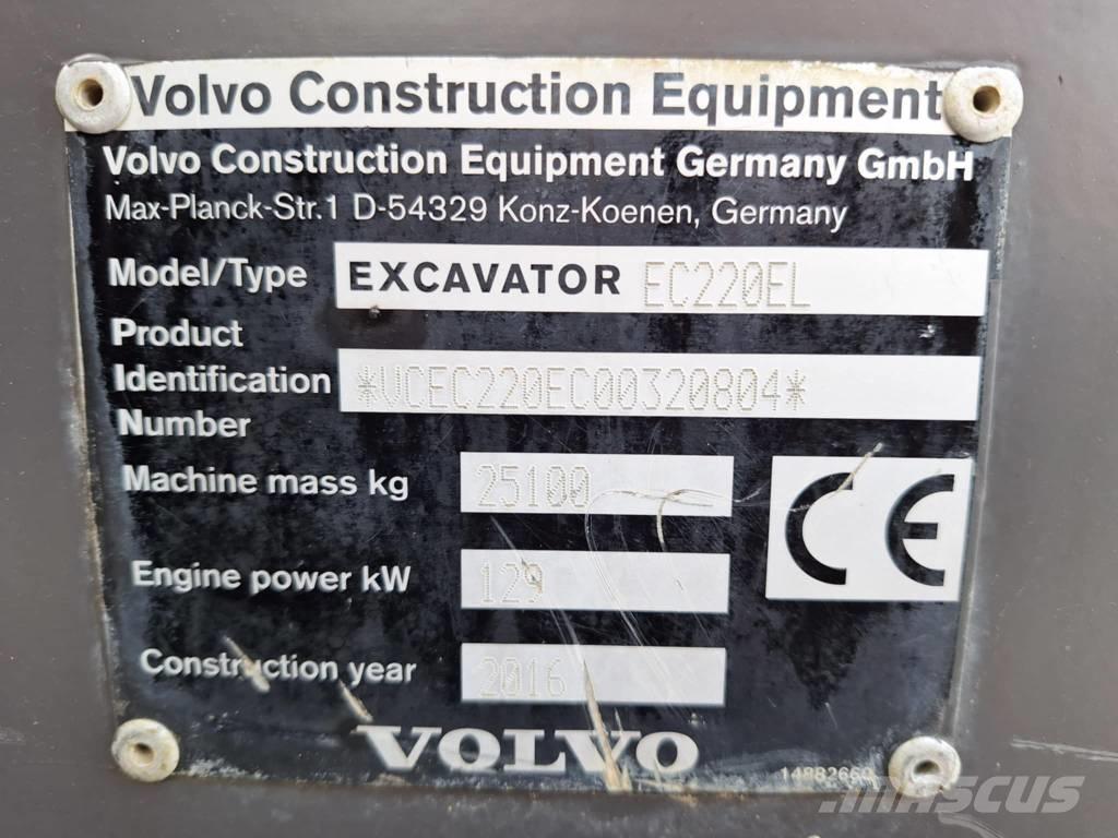 Volvo EC 220 EL Pásové rýpadlá