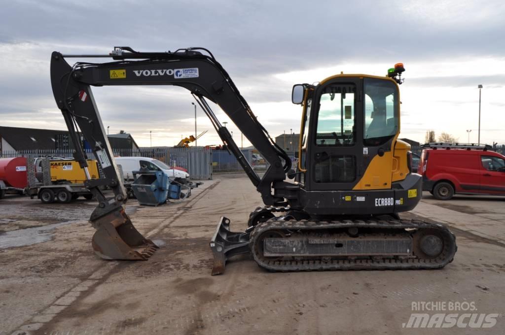 Volvo ECR 88 D Midi rýpadlá 7 t - 12 t