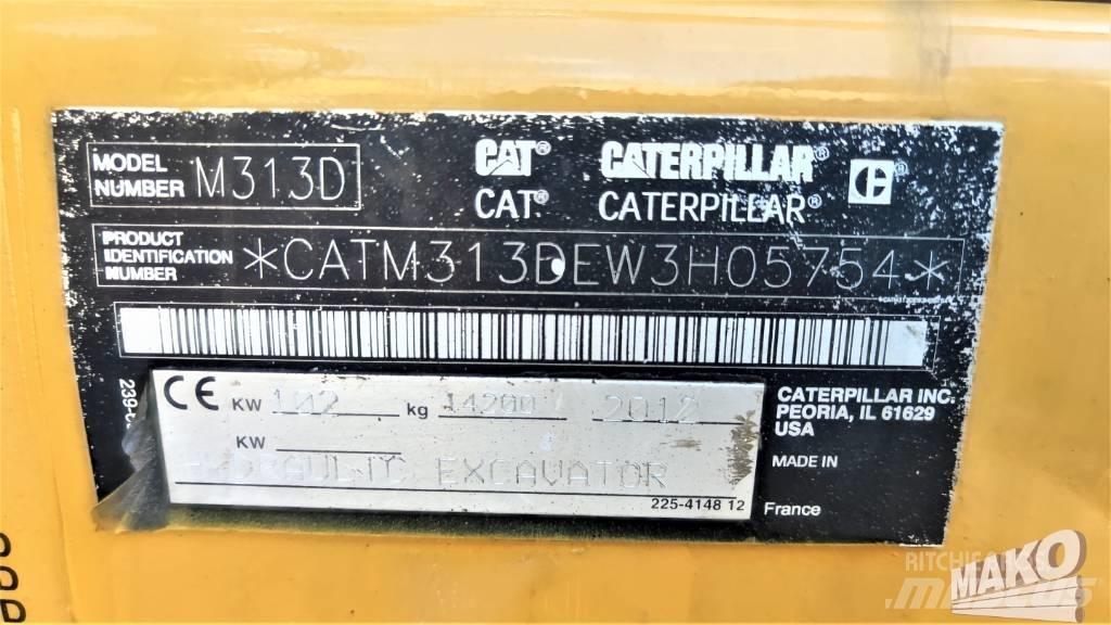 CAT M 313 D Kolesové rýpadlá