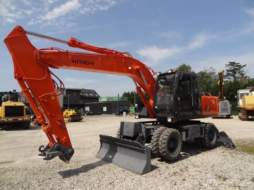 Hitachi ZX 160 W Kolesové rýpadlá