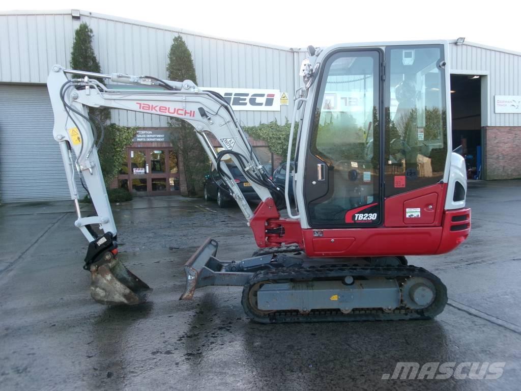 Takeuchi TB 230 Mini rýpadlá < 7t