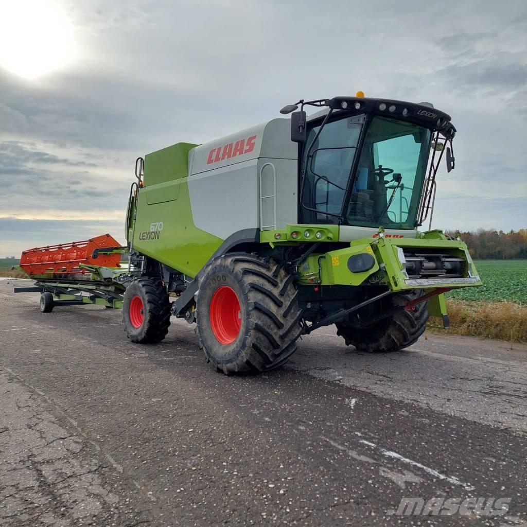 CLAAS Lexion 670 Kombinované zberacie stroje