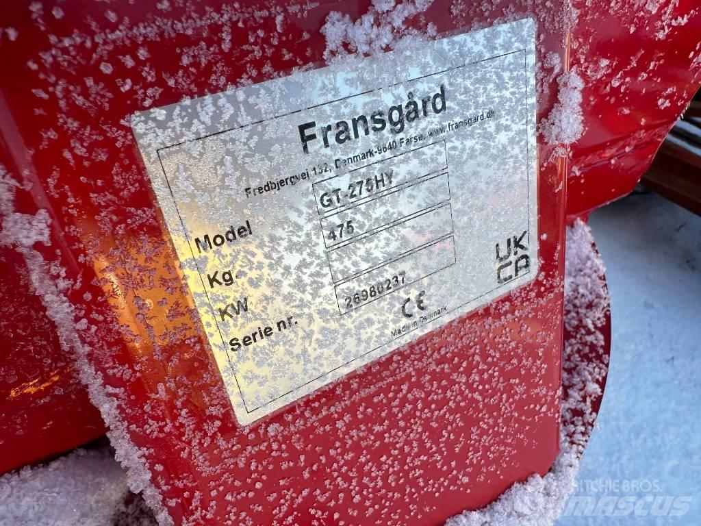 Fransgård GT 275 HY Snežné pluhy, predné snežné radlice