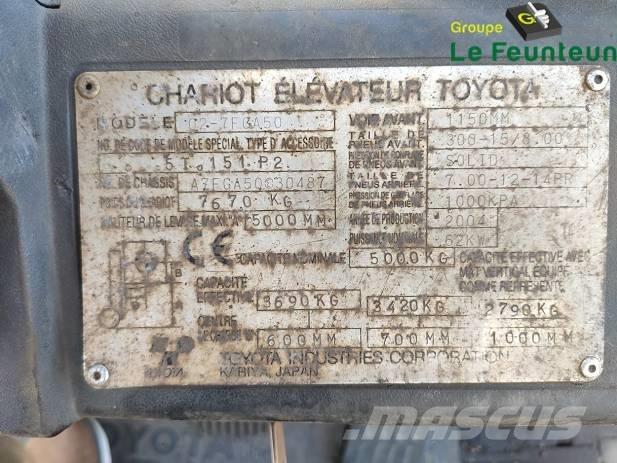 Toyota 02-7 FG A 50 LPG vozíky