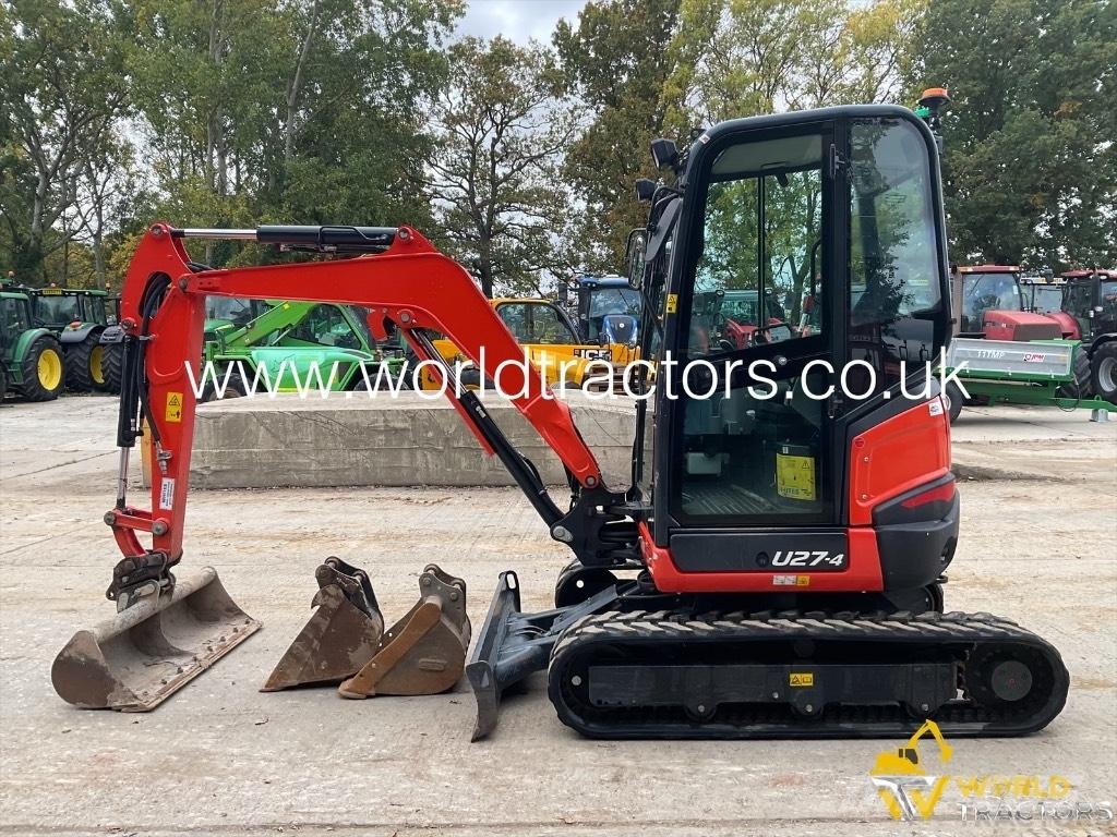 Kubota U 27-4 Mini rýpadlá < 7t