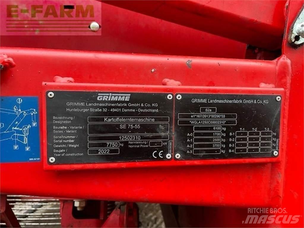 Grimme se 75-55 sb Zemiakové kombajny