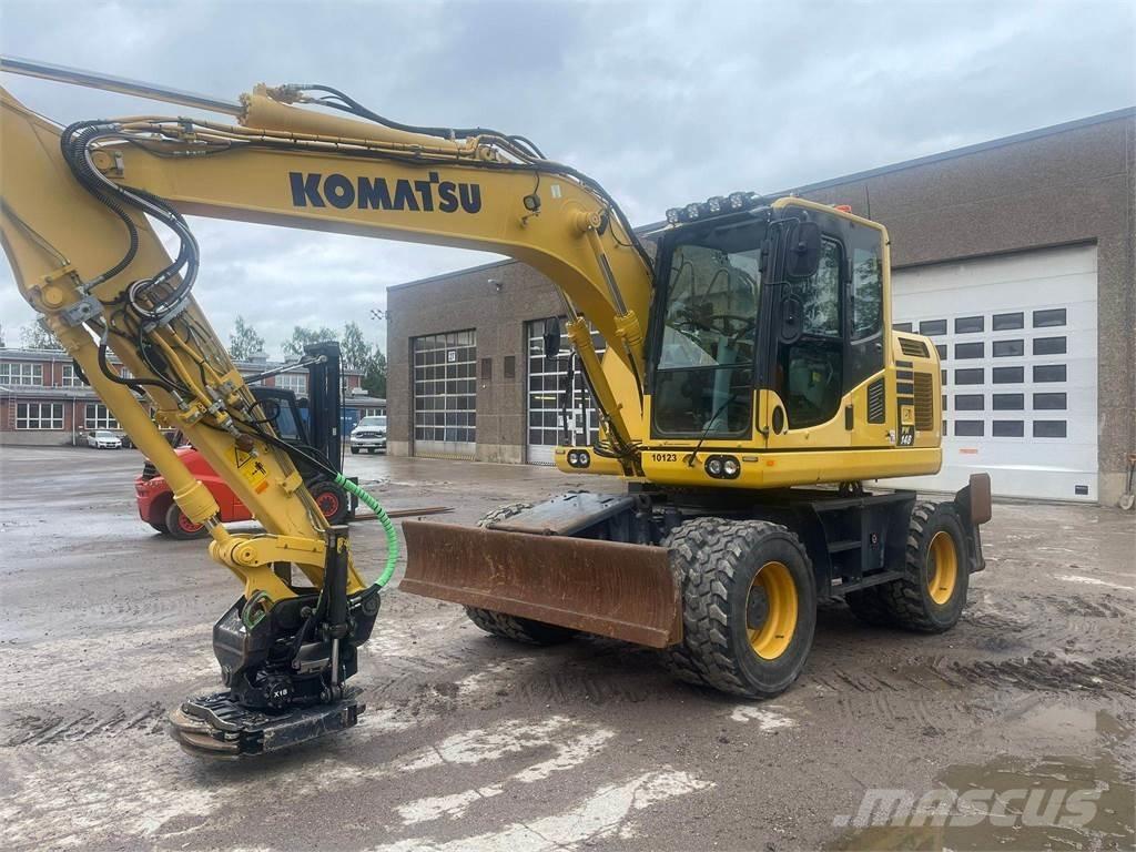 Komatsu PW148-10 Kolesové rýpadlá