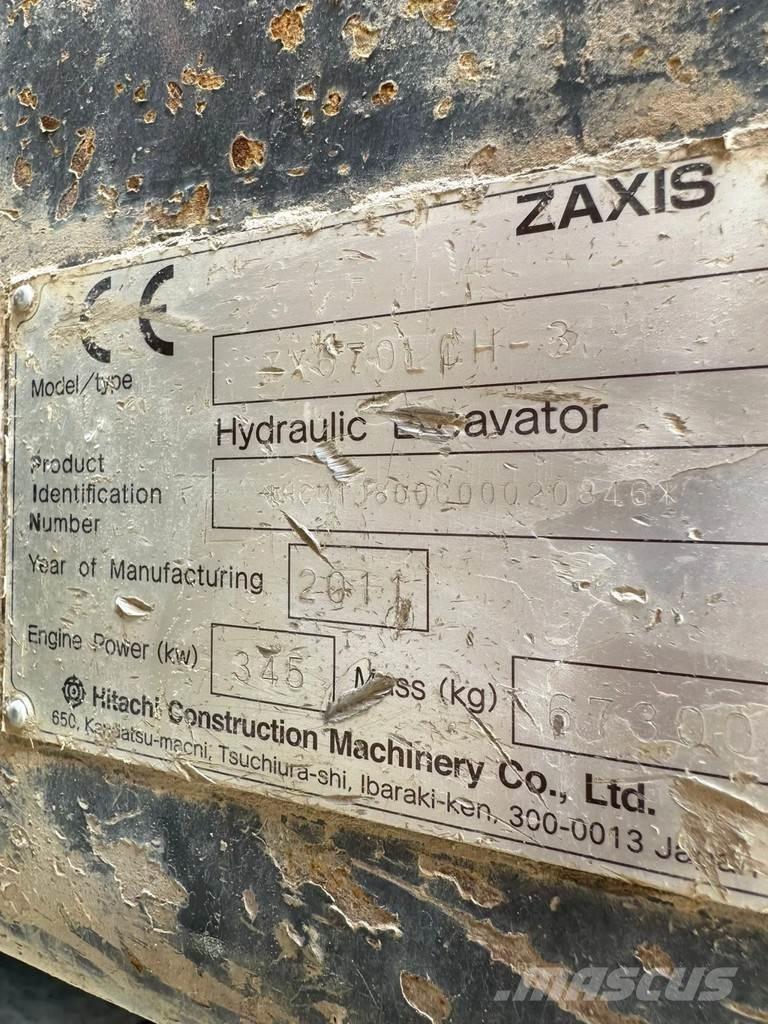 Hitachi ZX670CH-3 Pásové rýpadlá