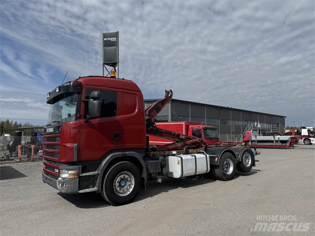 Scania R144 6X2 Hákový nosič kontajnerov