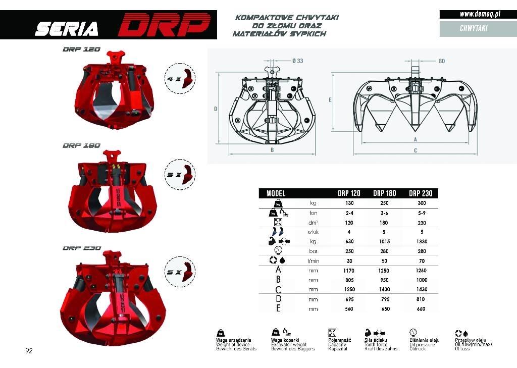  DEMOQ DRP250 4P Drapáky