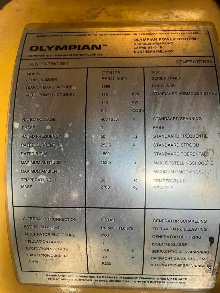 Olympian GEH 175 Naftové generátory