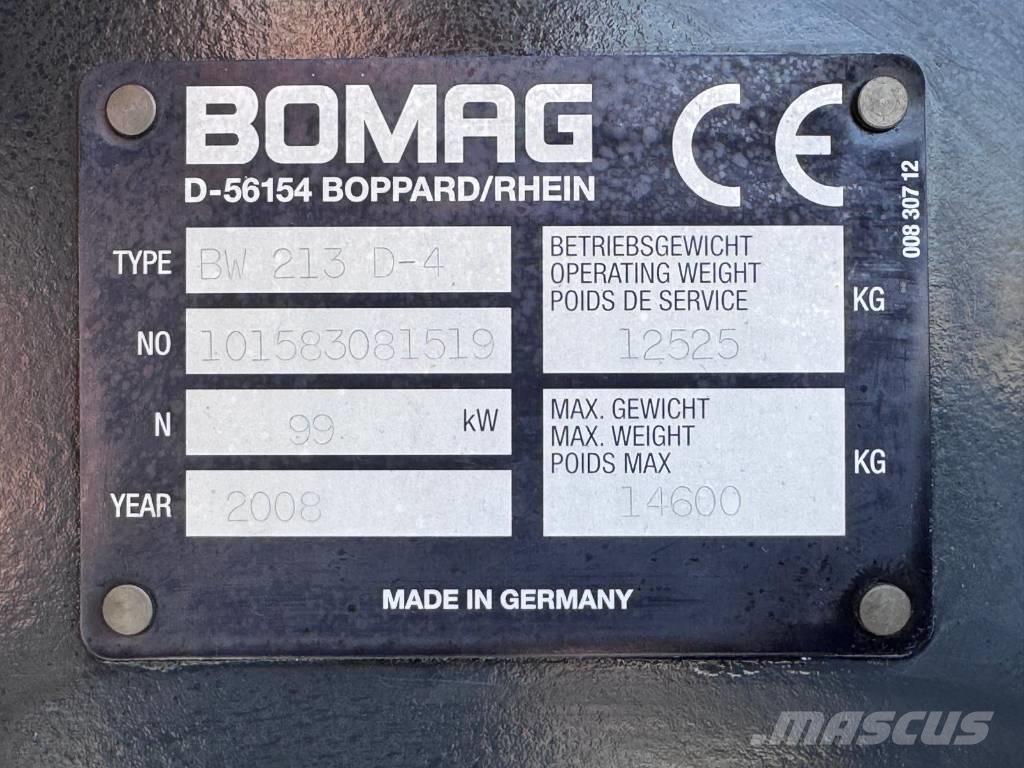 Bomag BW 213 D-4 Ťahačové valce