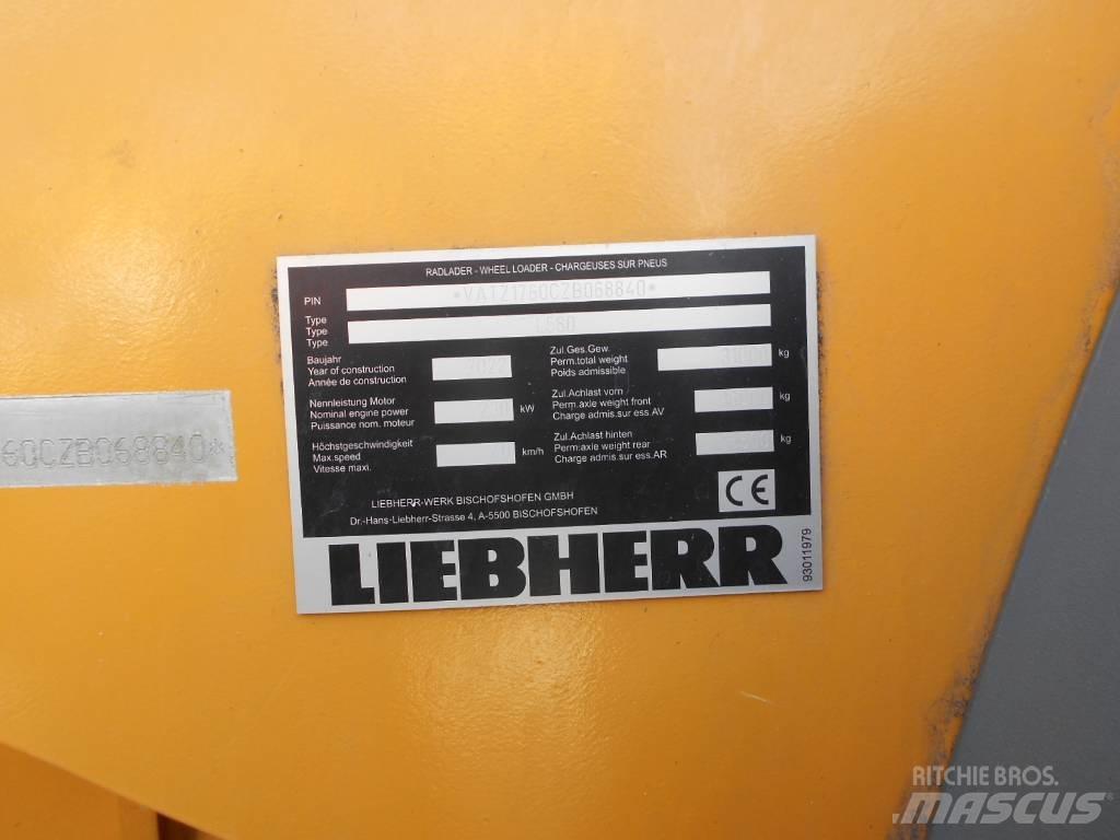 Liebherr L 580 Kolesové nakladače