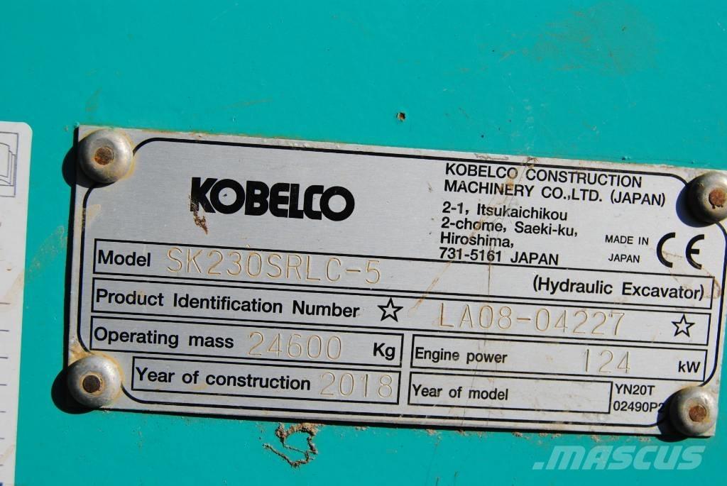 Kobelco SK230SRLC-5 Pásové rýpadlá