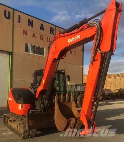 Kubota KX 080-4 Midi rýpadlá 7 t - 12 t