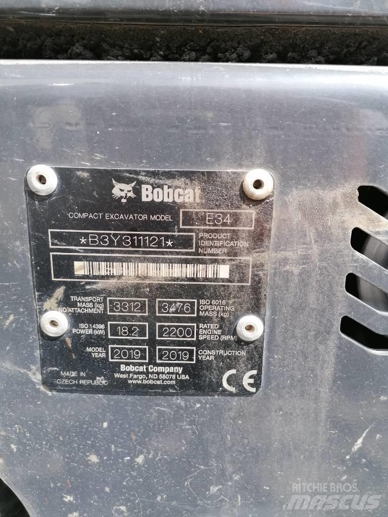 Bobcat E34 Mini rýpadlá < 7t