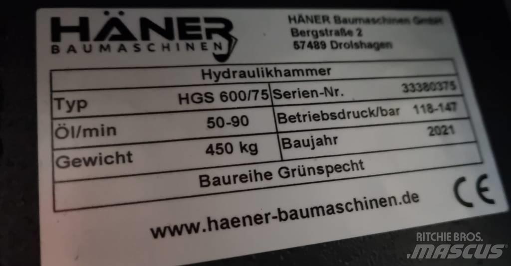 Häner HGS 600/75 Búracie kladivá / Zbíjačky