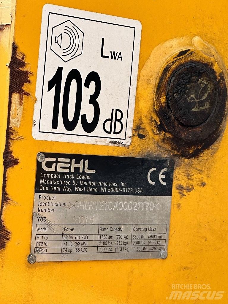 Gehl RT 210 Šmykom riadené nakladače