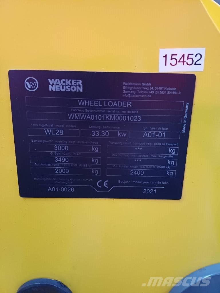 Wacker Neuson WL 28 Kolesové nakladače