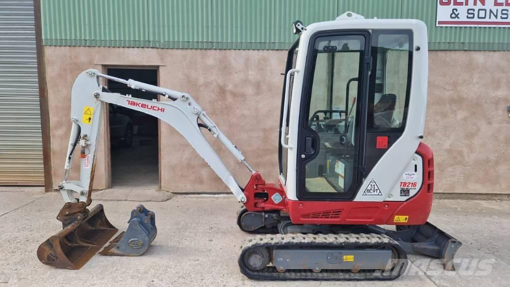 Takeuchi TB 216 A Mini rýpadlá < 7t