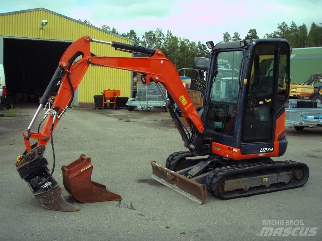 Kubota U 27-4 Mini rýpadlá < 7t