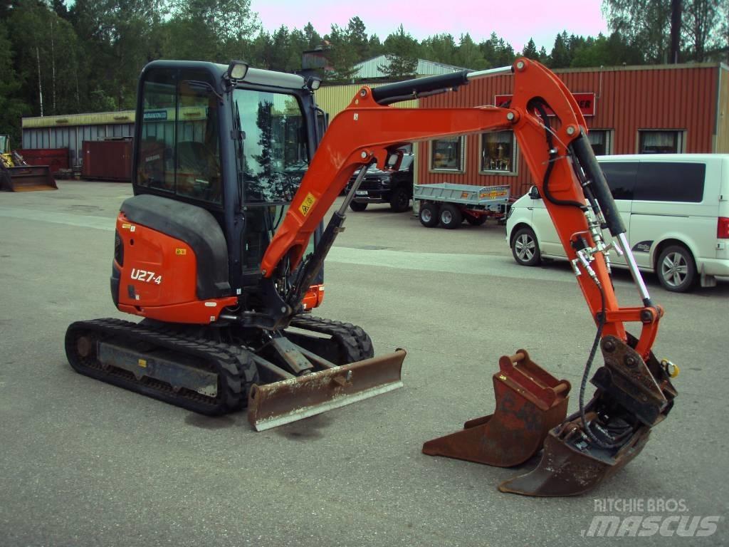 Kubota U 27-4 Mini rýpadlá < 7t