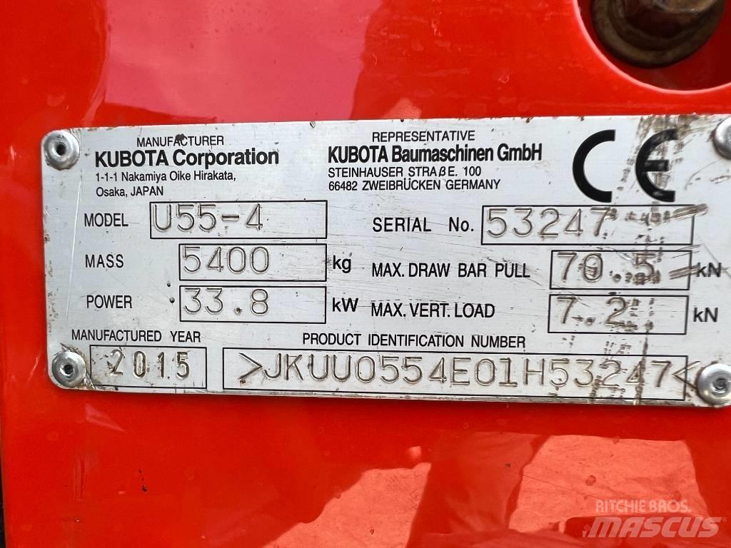 Kubota U 55-4 Mini rýpadlá < 7t