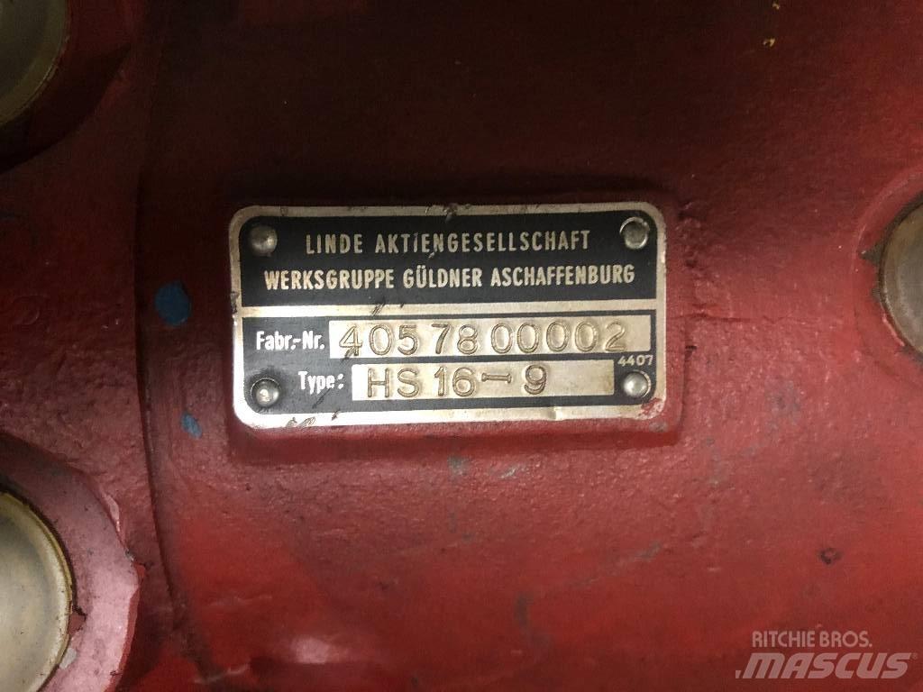 Linde HS16-9 Ďalšie komponenty