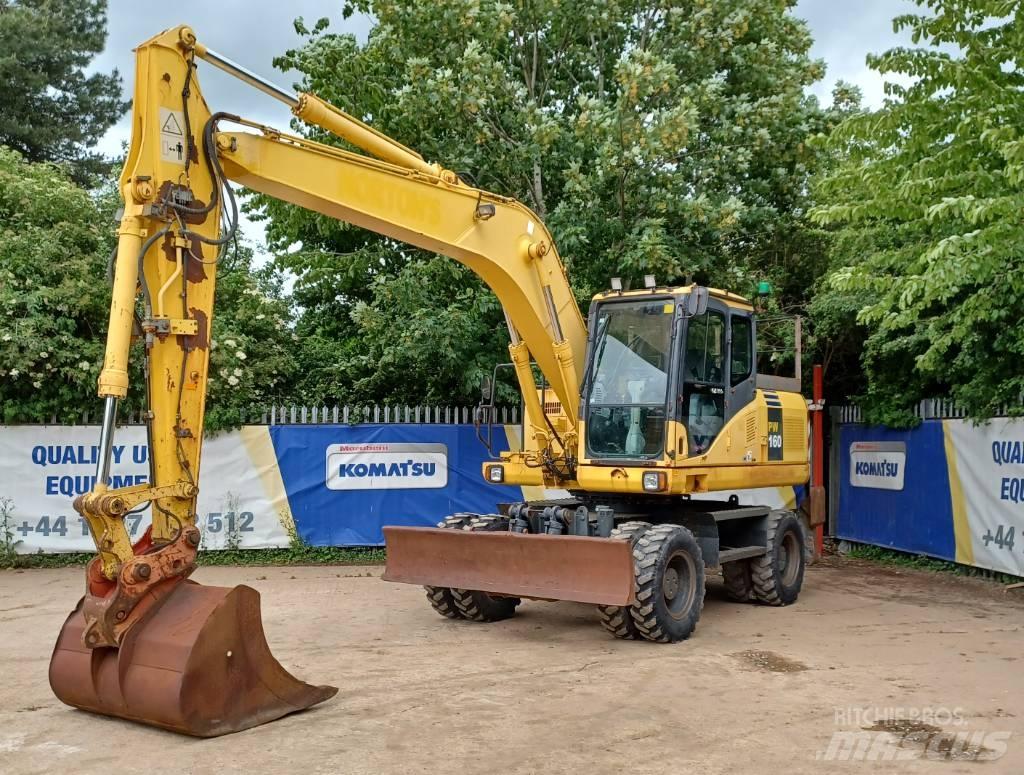 Komatsu PW 160-7 Kolesové rýpadlá