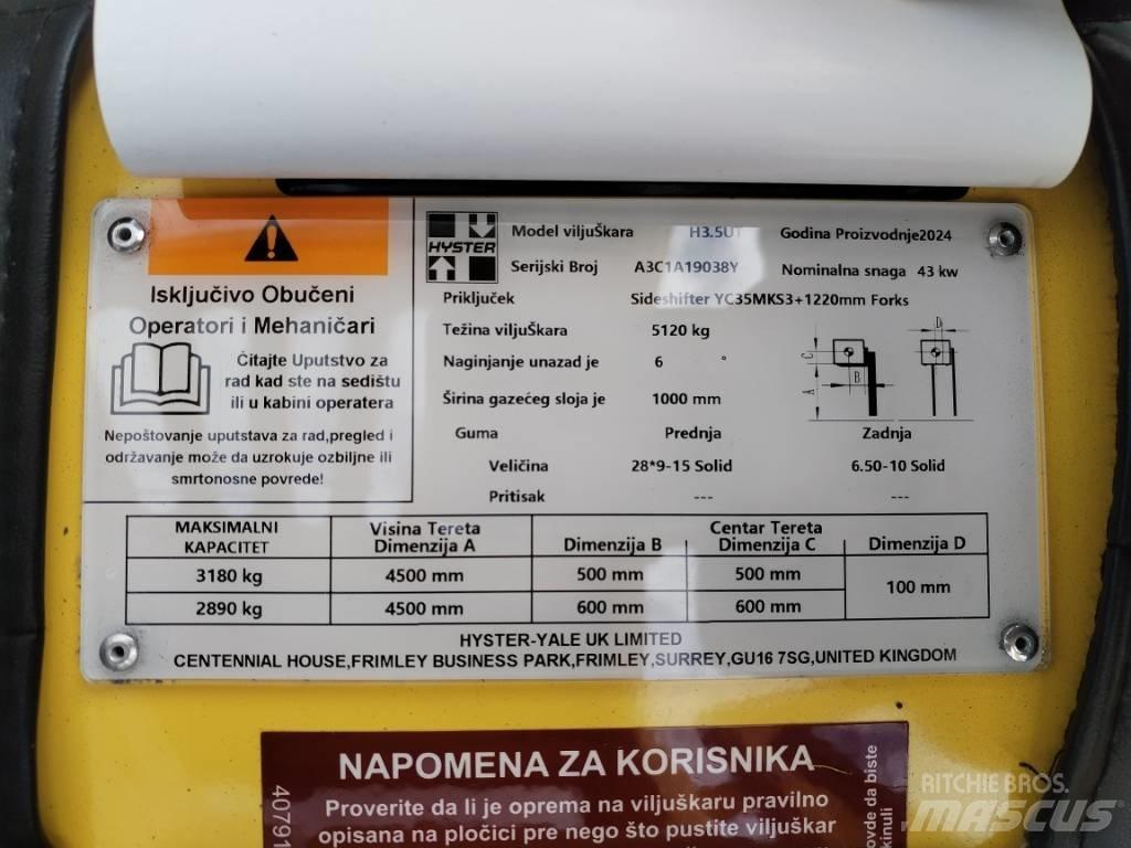 Hyster H 3.5UT Dieselové vozíky