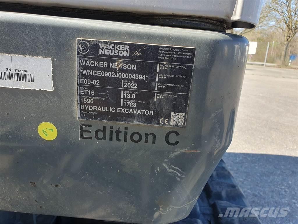 Wacker Neuson ET16 Pásové rýpadlá