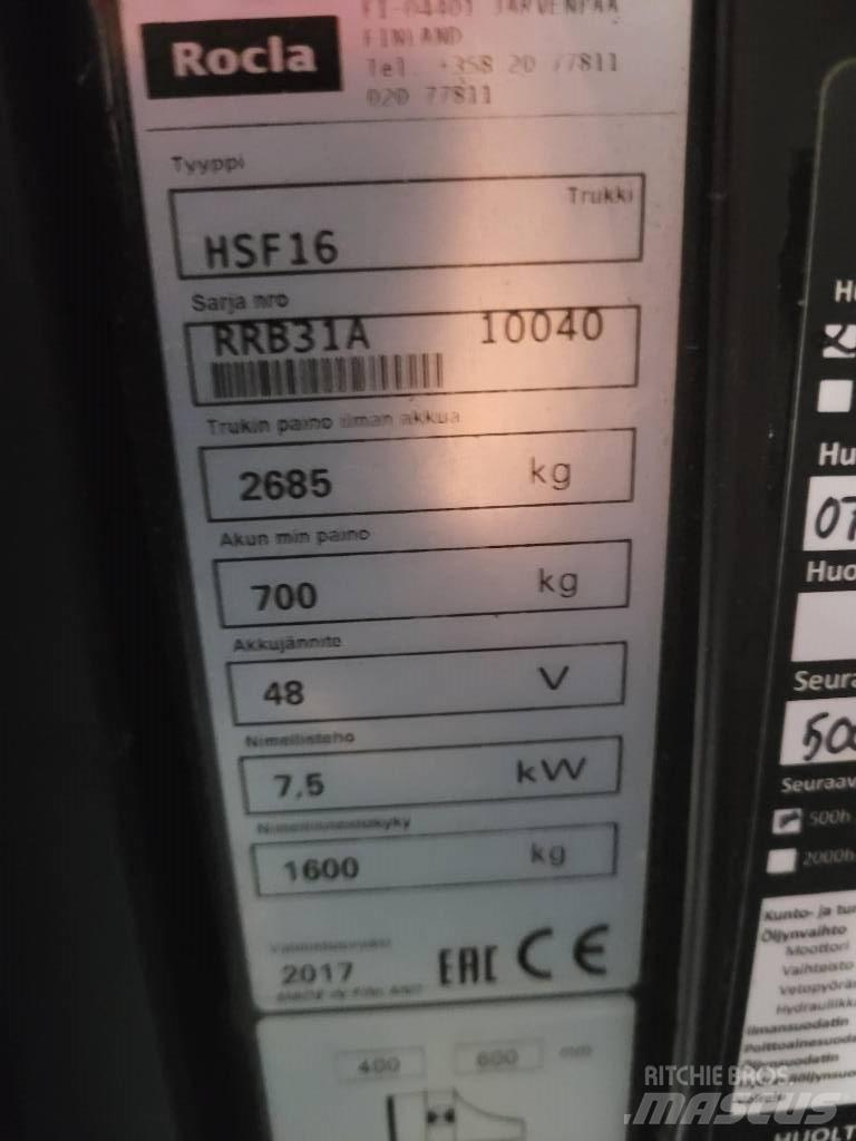 Rocla HSF16 Retraky