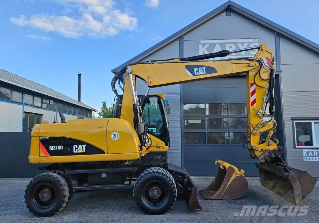 CAT 316D Kolesové rýpadlá