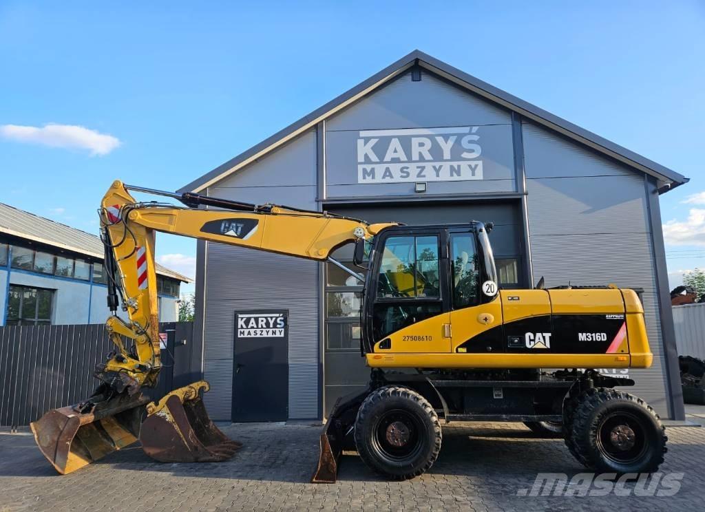 CAT 316D Kolesové rýpadlá